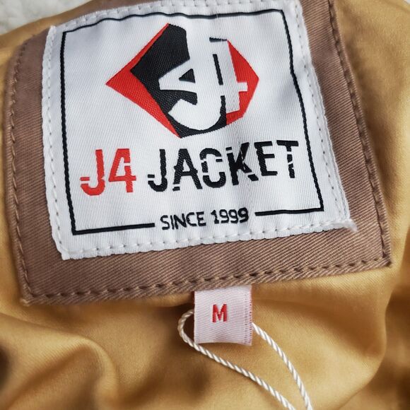 Women's J4 Bomber Jacket Brown Jacket Size Medium - Picture 5 of 12